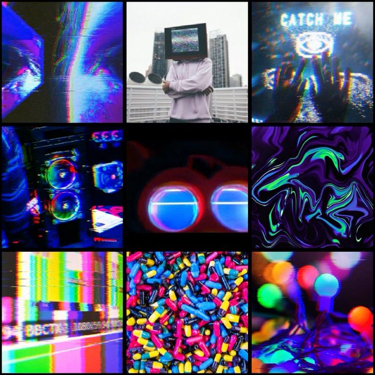 Glitch moodboard